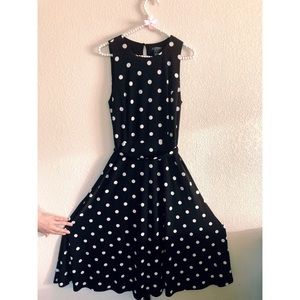 Ralph Lauren Polkadot Black & White Dress